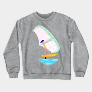 Foil girl Crewneck Sweatshirt